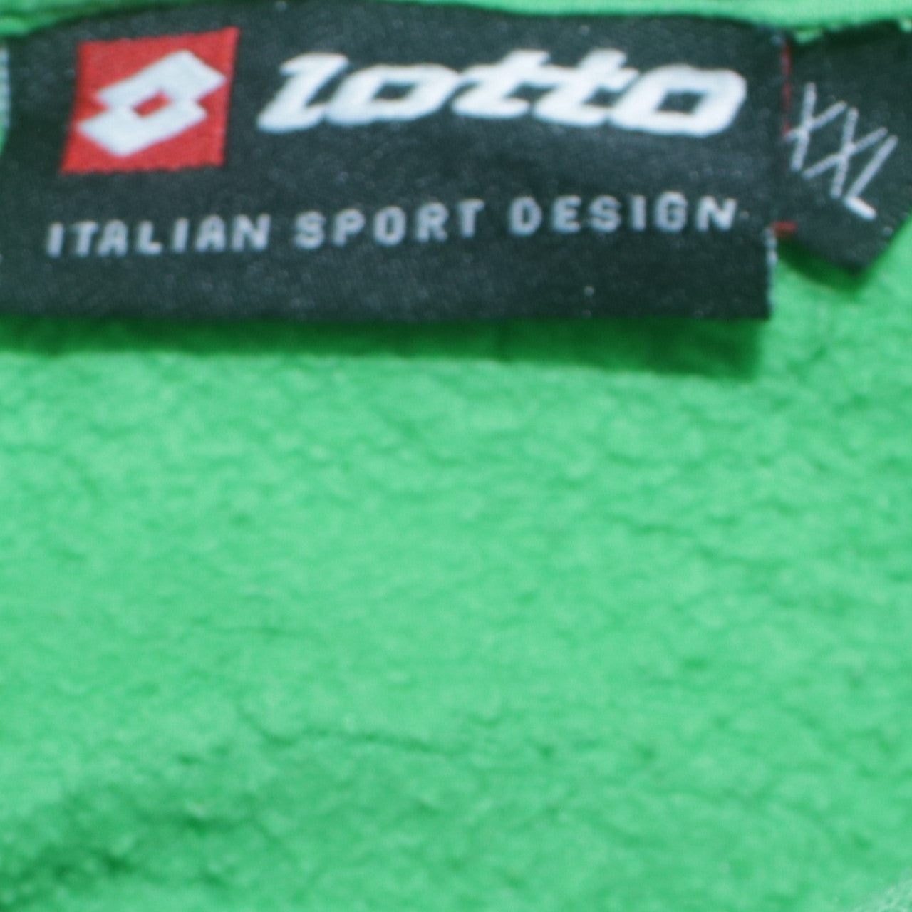 Lotto Men's Green Pullover Hoodie 2XL Sports Graphic Sweatshirt
