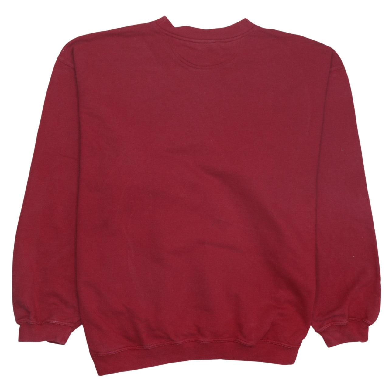 Adidas Mens Red Crew Neck Pullover Sweatshirt Size L