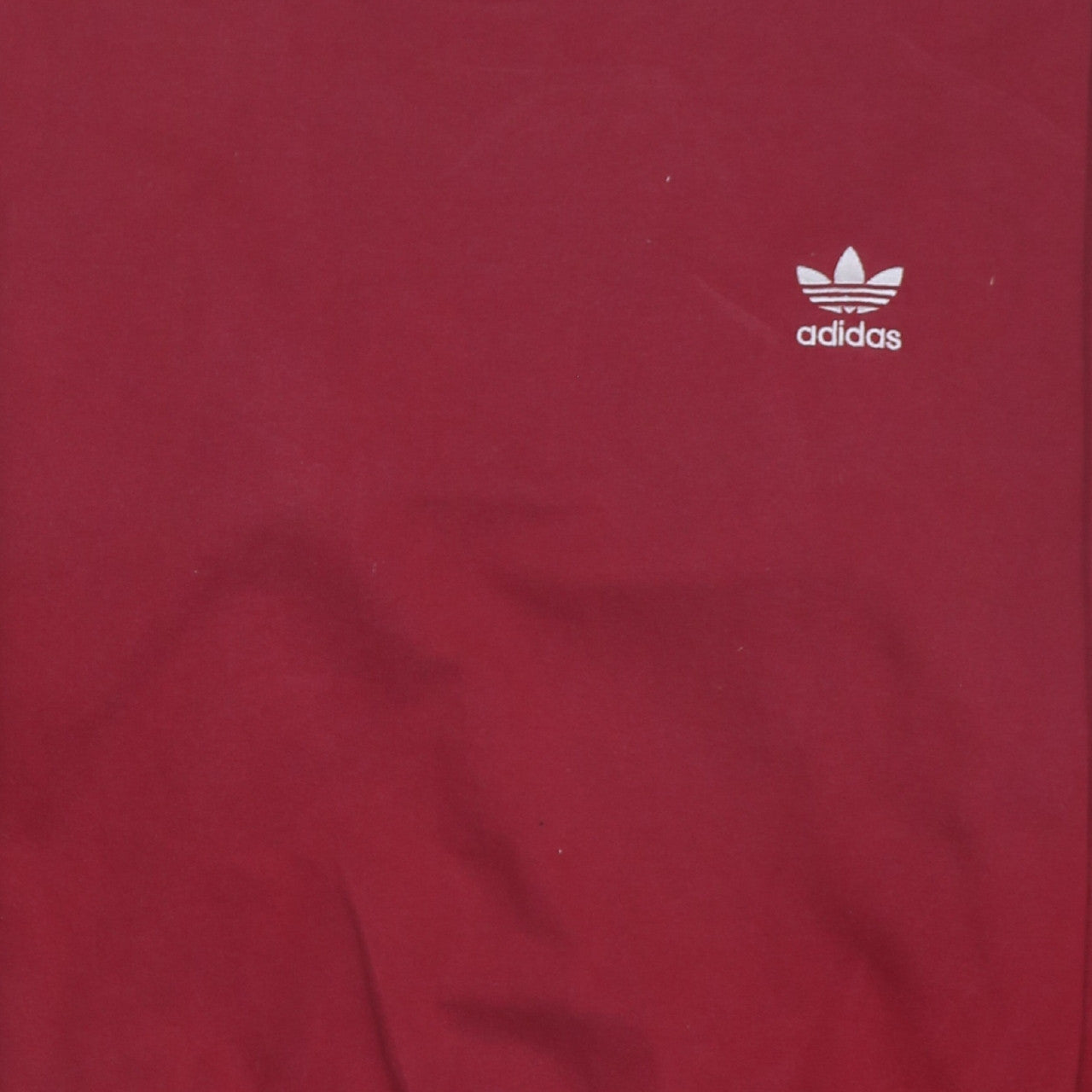 Adidas Mens Red Crew Neck Pullover Sweatshirt Size L