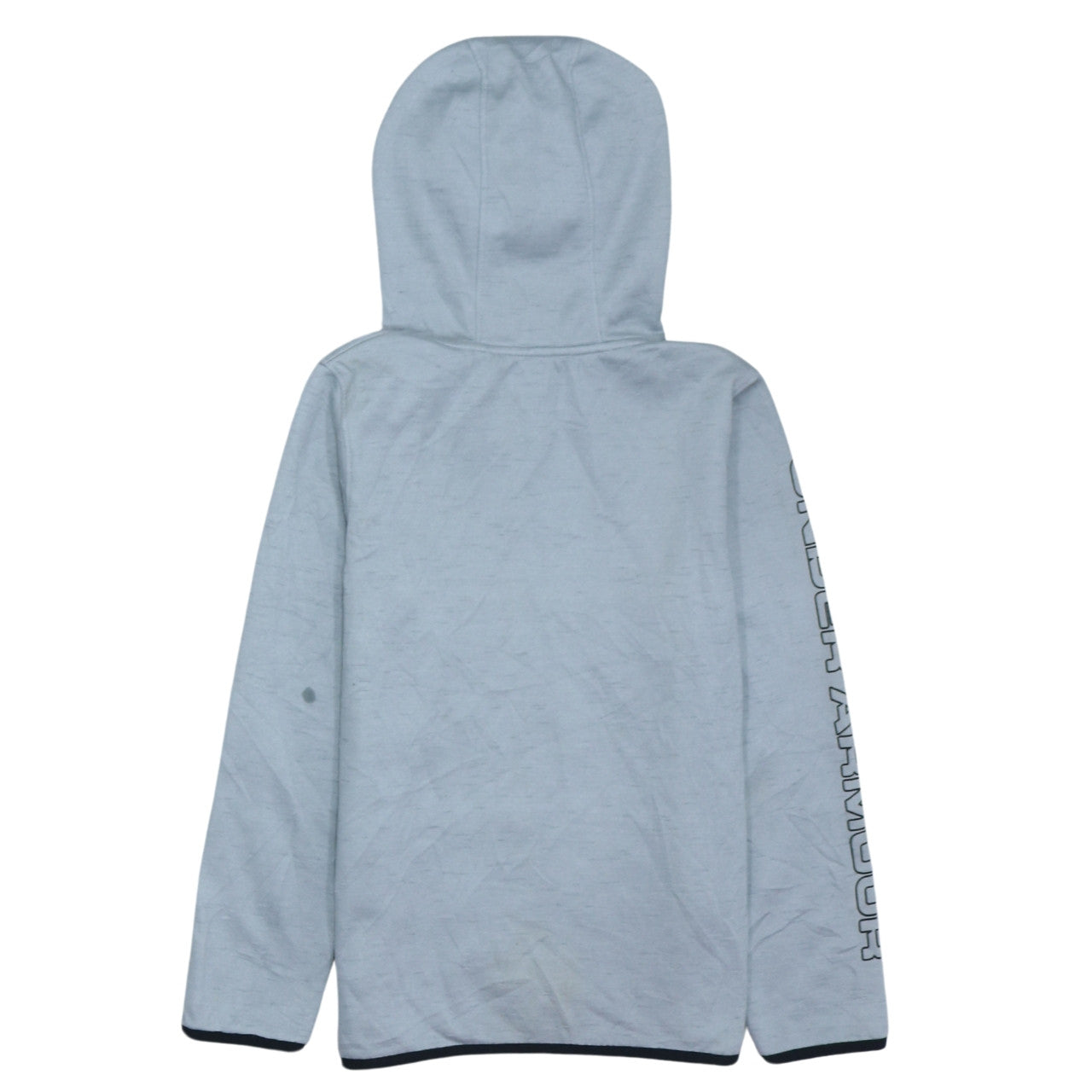 Under Armour Boys Grey Pullover Hoodie Size Medium ColdGear Logo Top