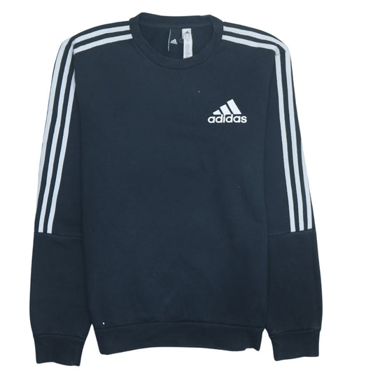 Adidas Men's Black Crew Neck Sweatshirt M Regular Fit Sportswear