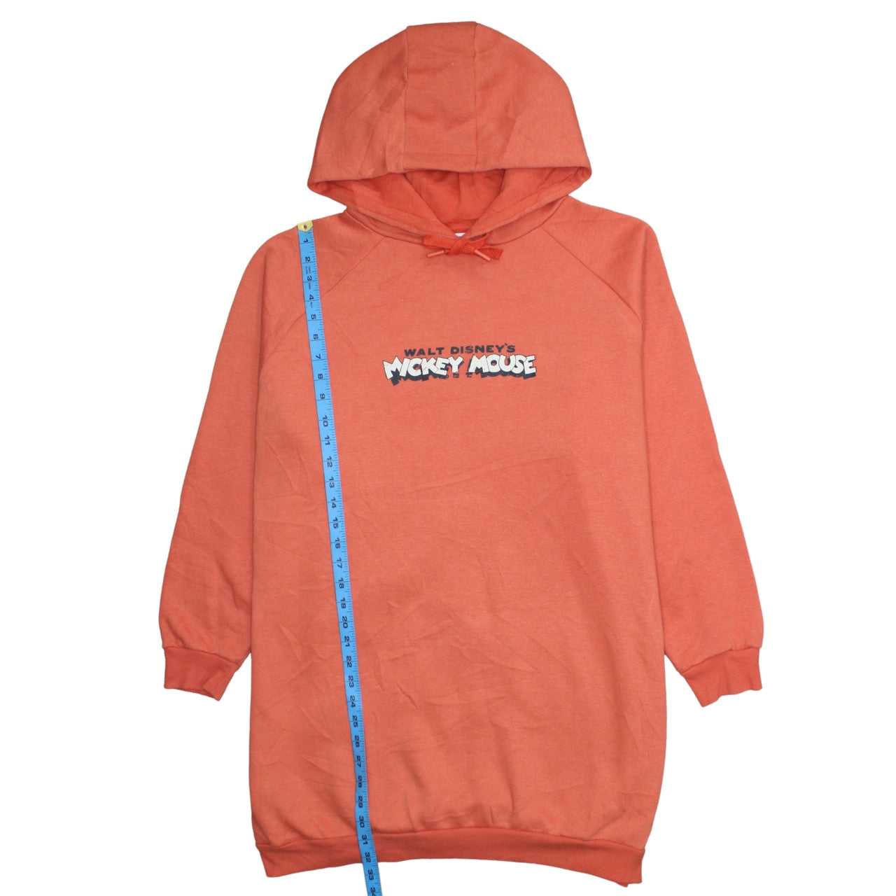 Disney Women's Orange Mickey Mouse Pullover Hoodie Size M