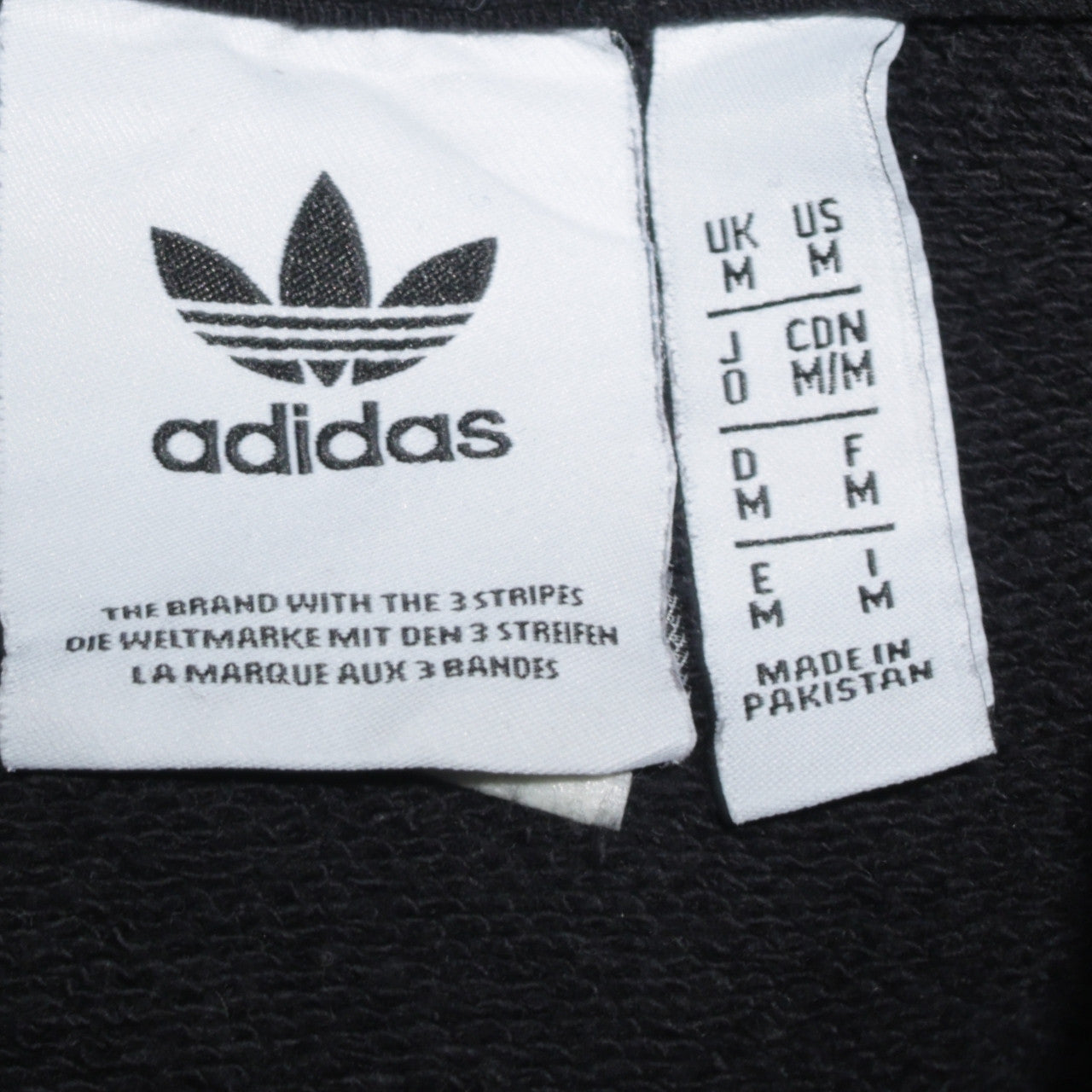 Adidas Mens Black Crew Neck Pullover Sweatshirt Size M