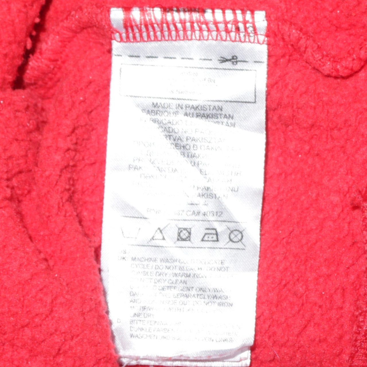 Adidas Men's Red Pullover Hoodie Size L Regular Fit Sports Sweatshirt