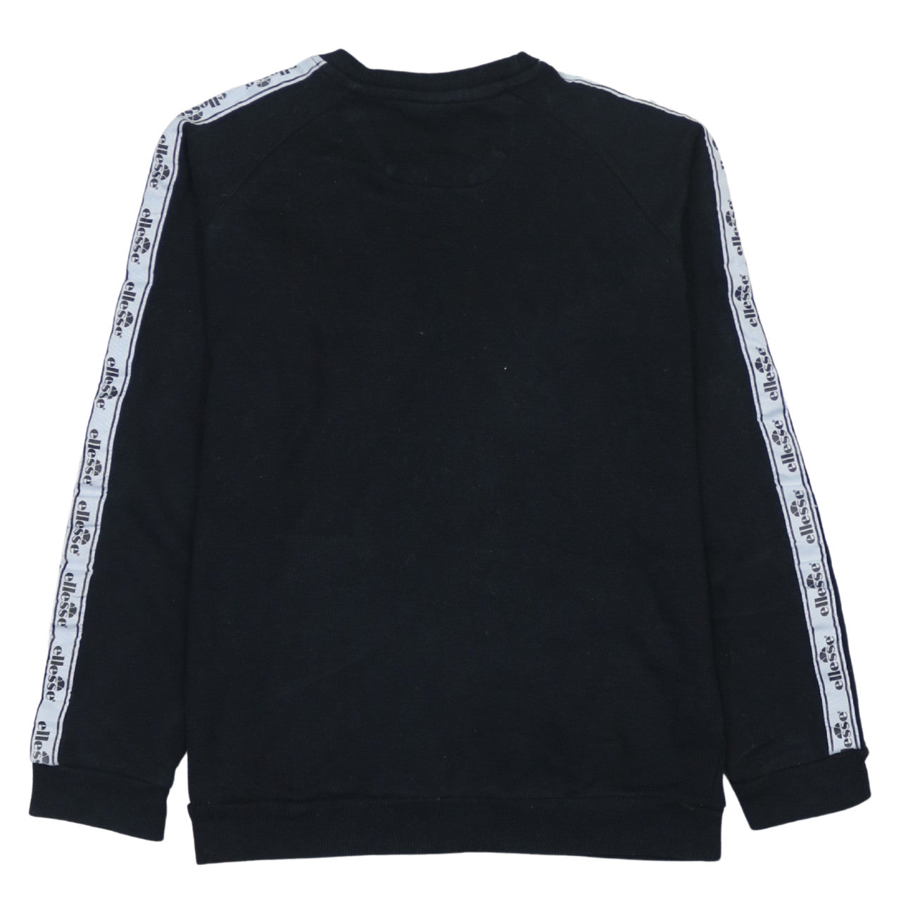 Ellesse Boys Black Sweatshirt 14 Years Logo Tape Crew Neck Jumper