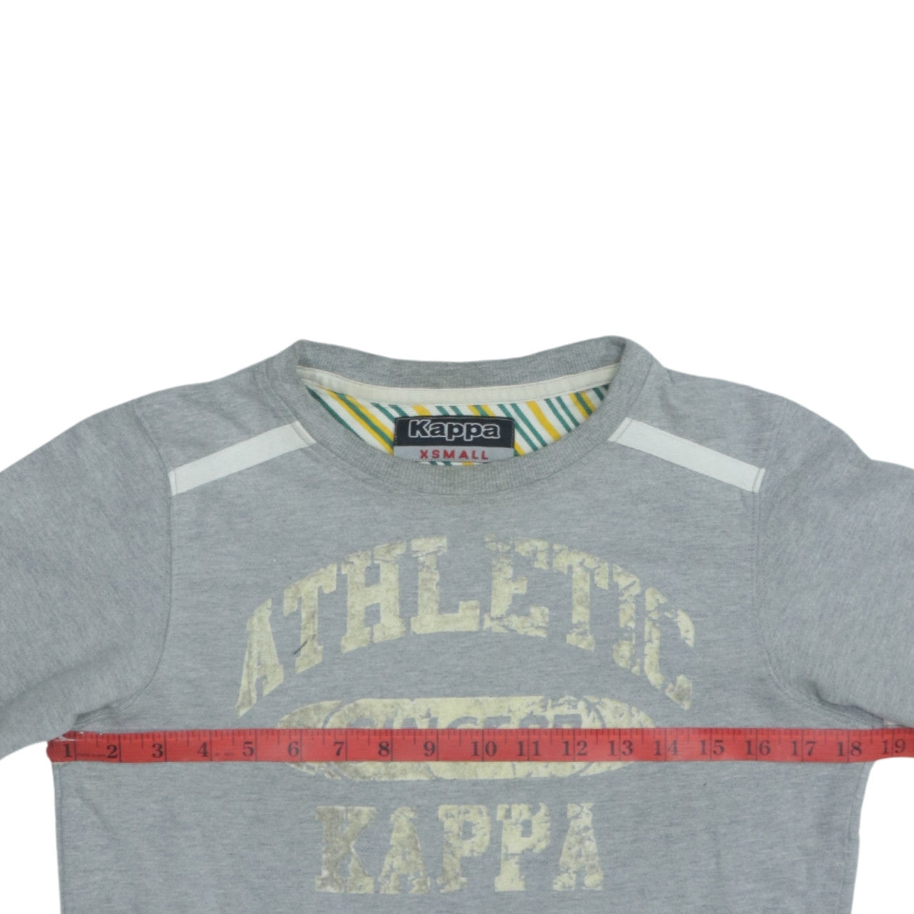Kappa Men's Grey Athletic Logo Sweatshirt XS Pullover