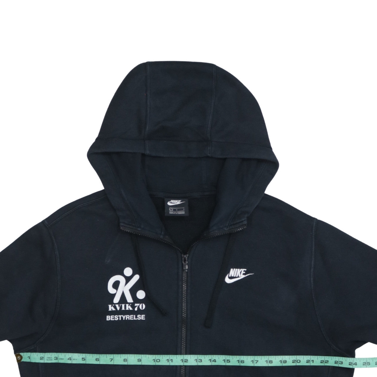 Nike Men's Black Full Zip Hoodie Size L Sports Fleece Sweatshirt