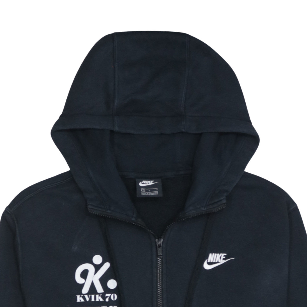 Nike Men's Black Full Zip Hoodie Size L Sports Fleece Sweatshirt