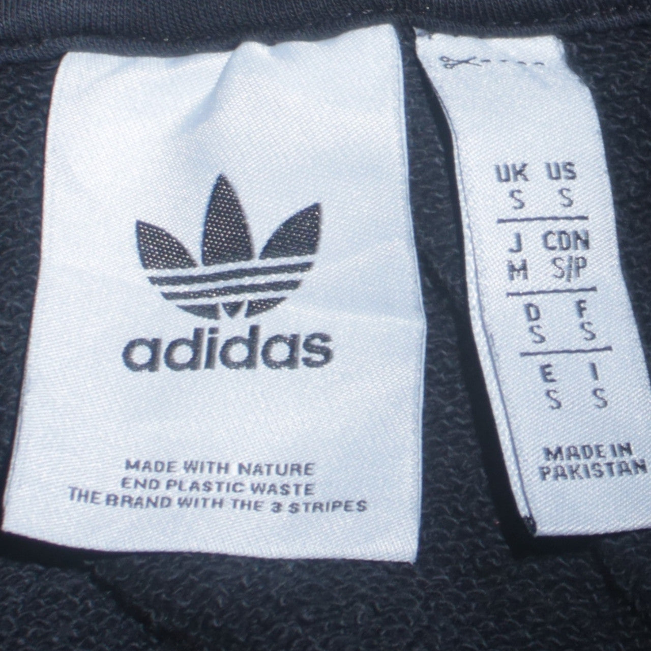 Adidas Men's Black Pullover Hoodie Small Graphic Logo Sweatshirt