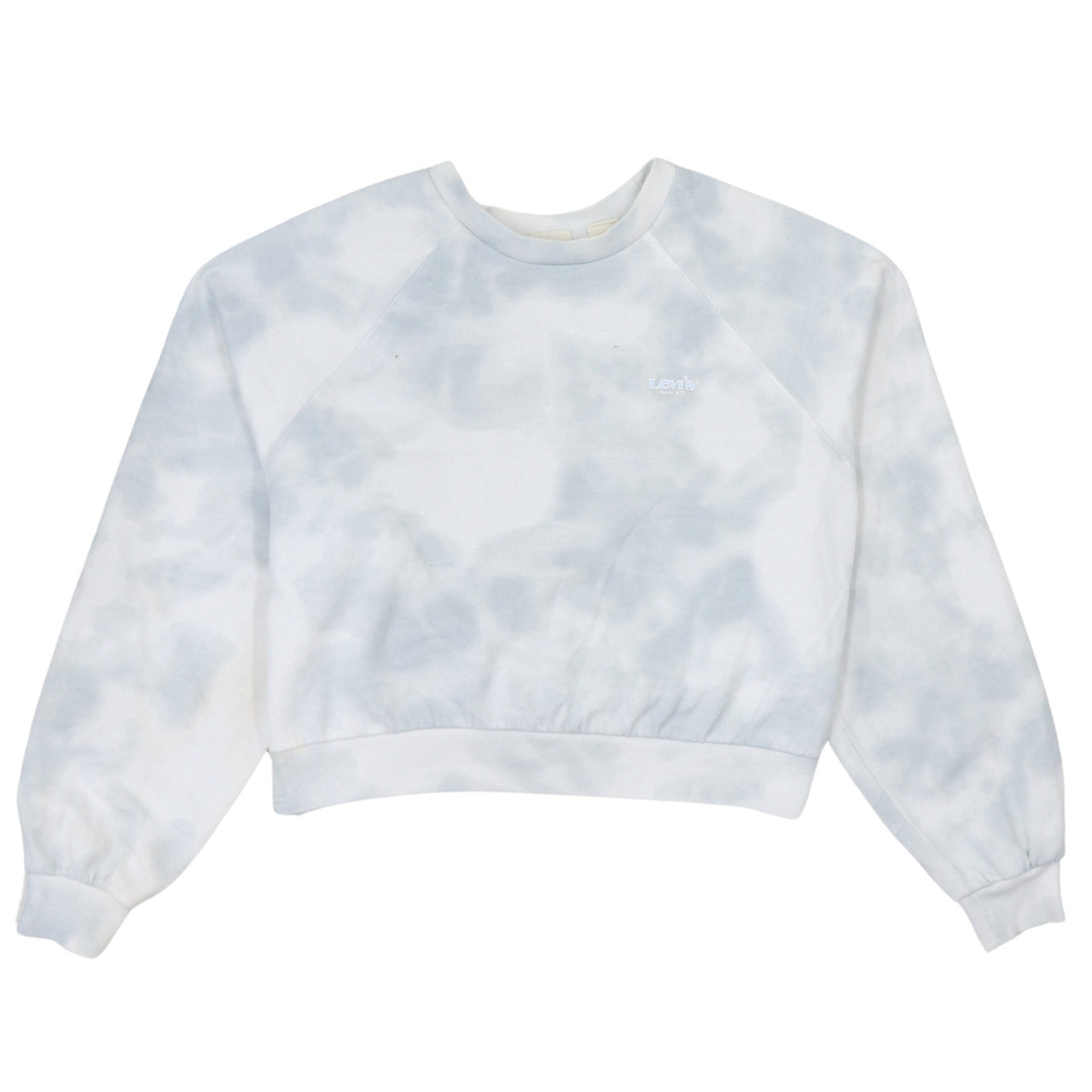 Levi’s Womens Blue Tie Dye Pullover Sweatshirt Size S Crew Neck