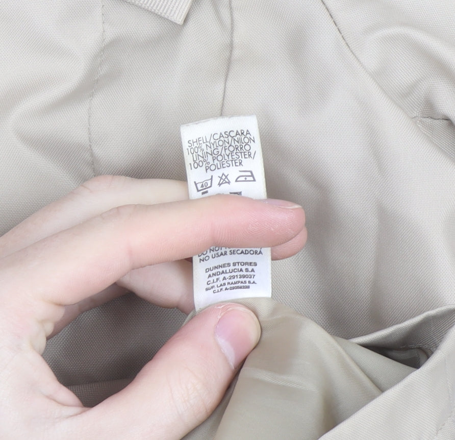 Dunnes Stores Women’s Beige Hooded Rain Jacket Size 12