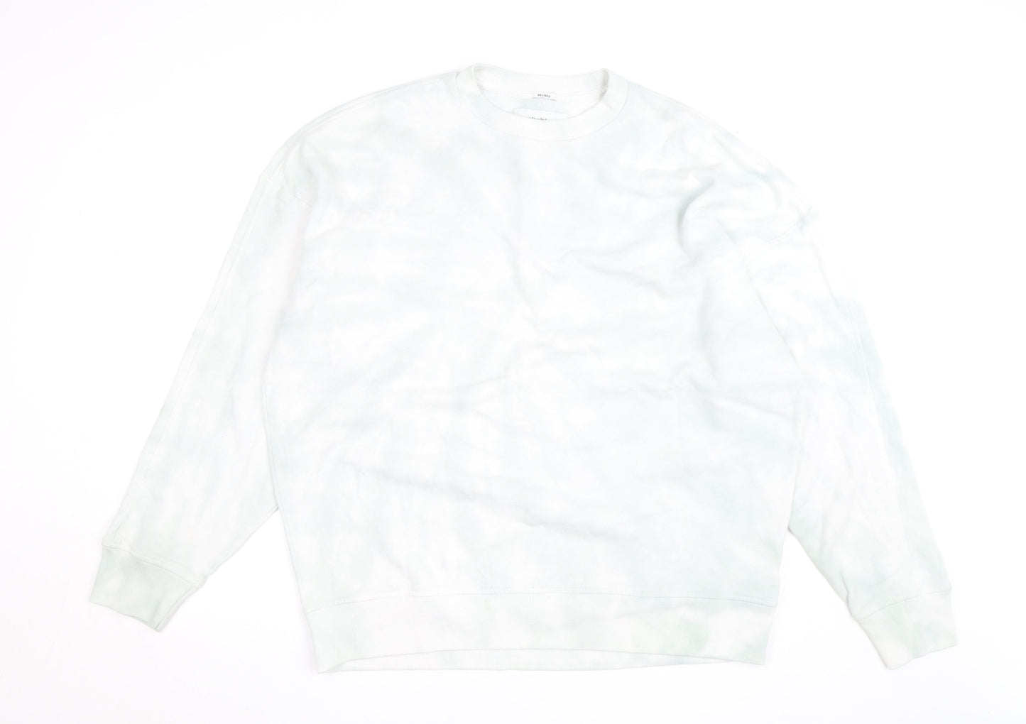 Abercrombie & Fitch Men's White 2XL Relaxed Fleece Pullover Jumper