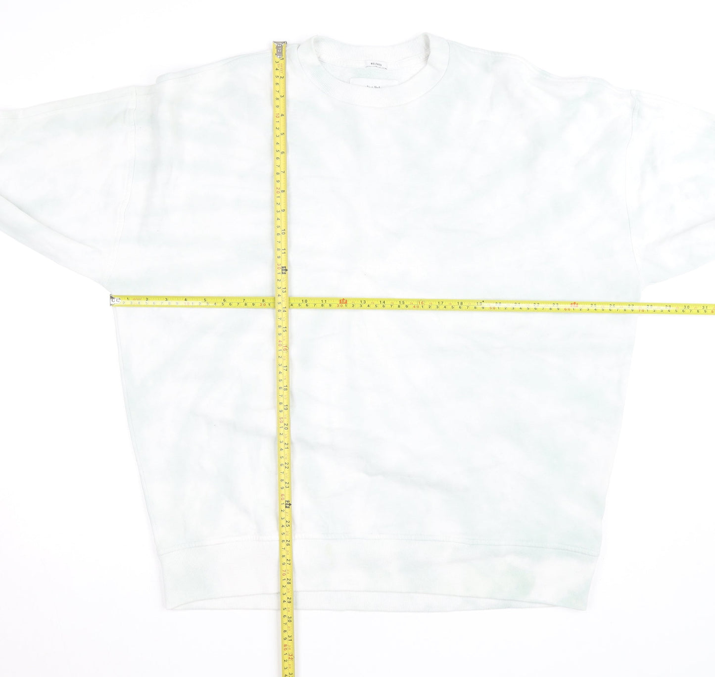 Abercrombie & Fitch Men's White 2XL Relaxed Fleece Pullover Jumper