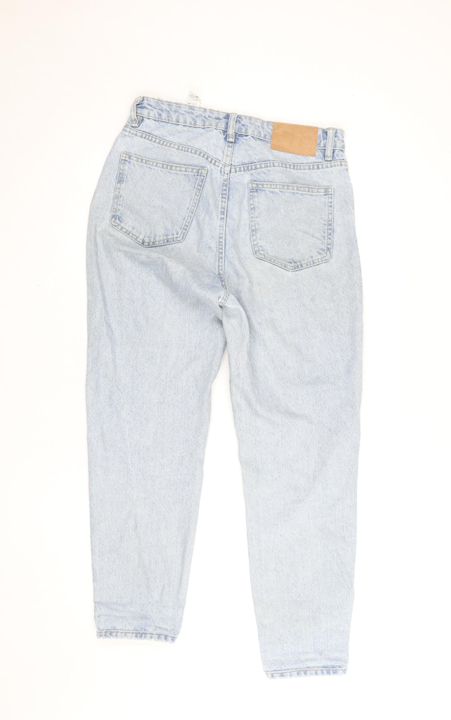 Zara Women Blue High Waist Mom Jeans Size 10 Regular