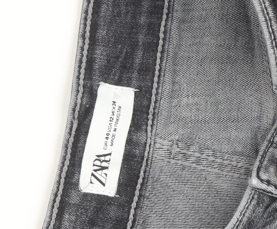 ZARA Women's Grey High Rise Skinny Jeans Size 12