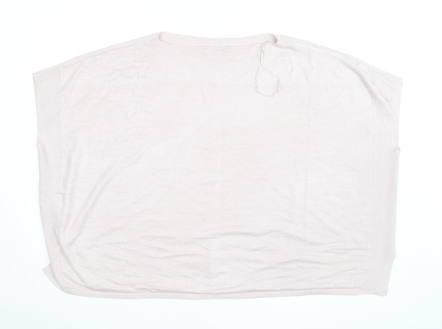 Gallery Women's Pink Knit Short Sleeve Blouse Size M