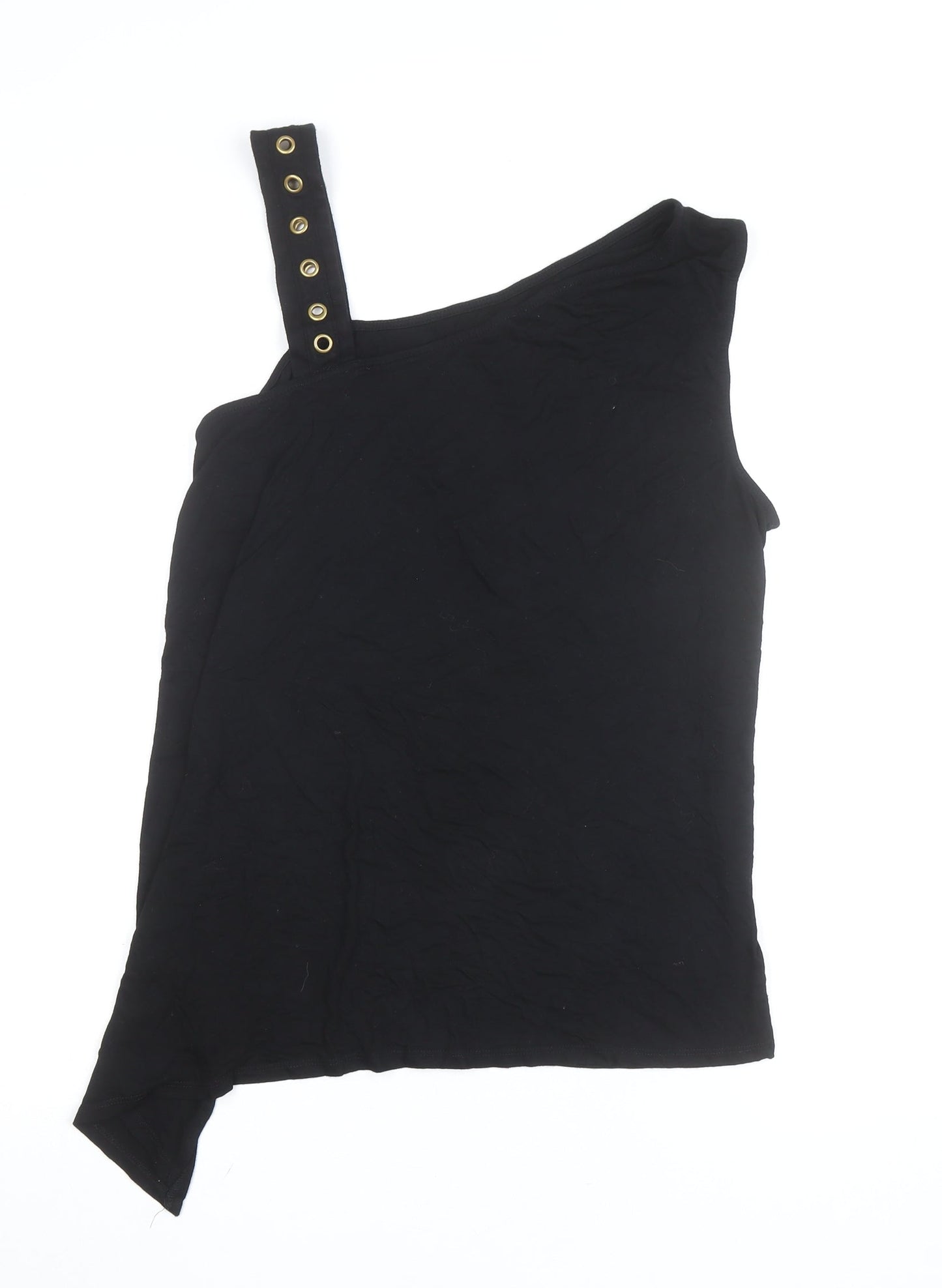 Cable & Gauge Women’s Black One Shoulder Camisole Tank Top XL
