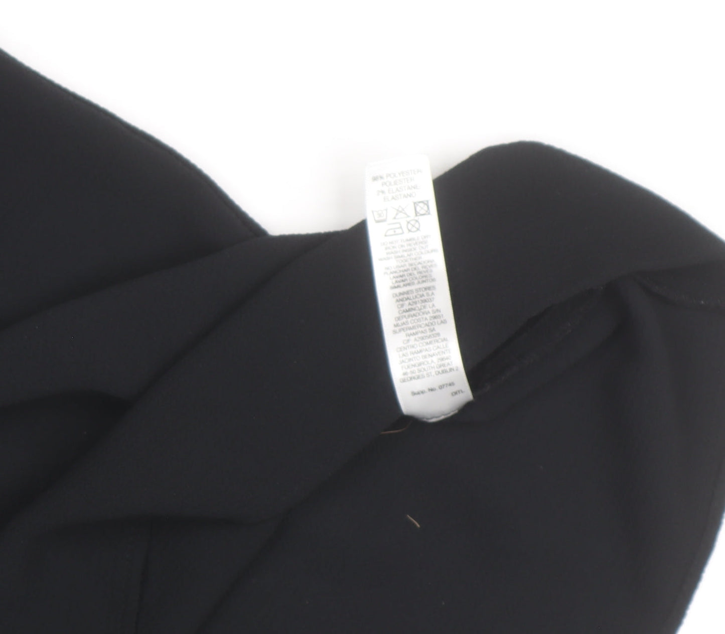 Dunnes Women’s Black White Colourblock Sleeveless Blouse Size 14