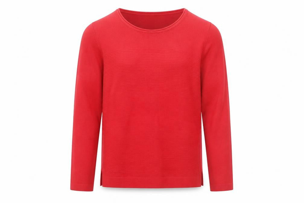 Sunday Men's Red Cotton Blend Long Sleeve Pullover Jumper M