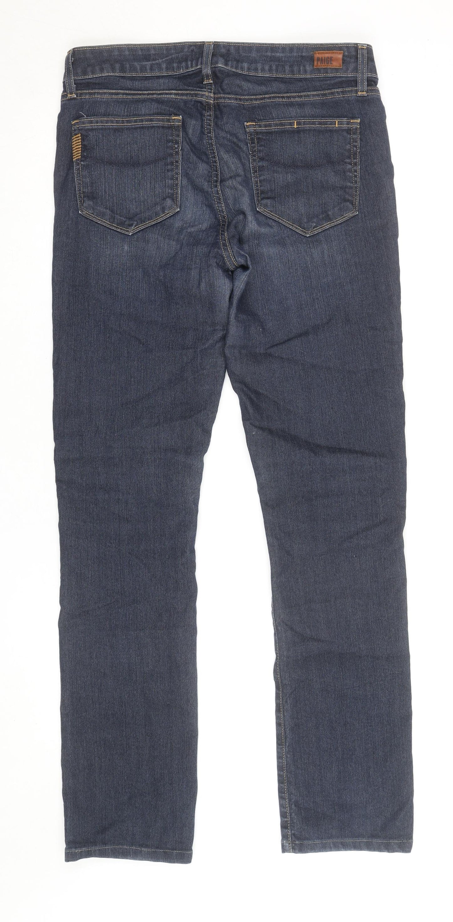 Paige Women's Blue Skyline Straight Jeans Size 30 Regular Fit