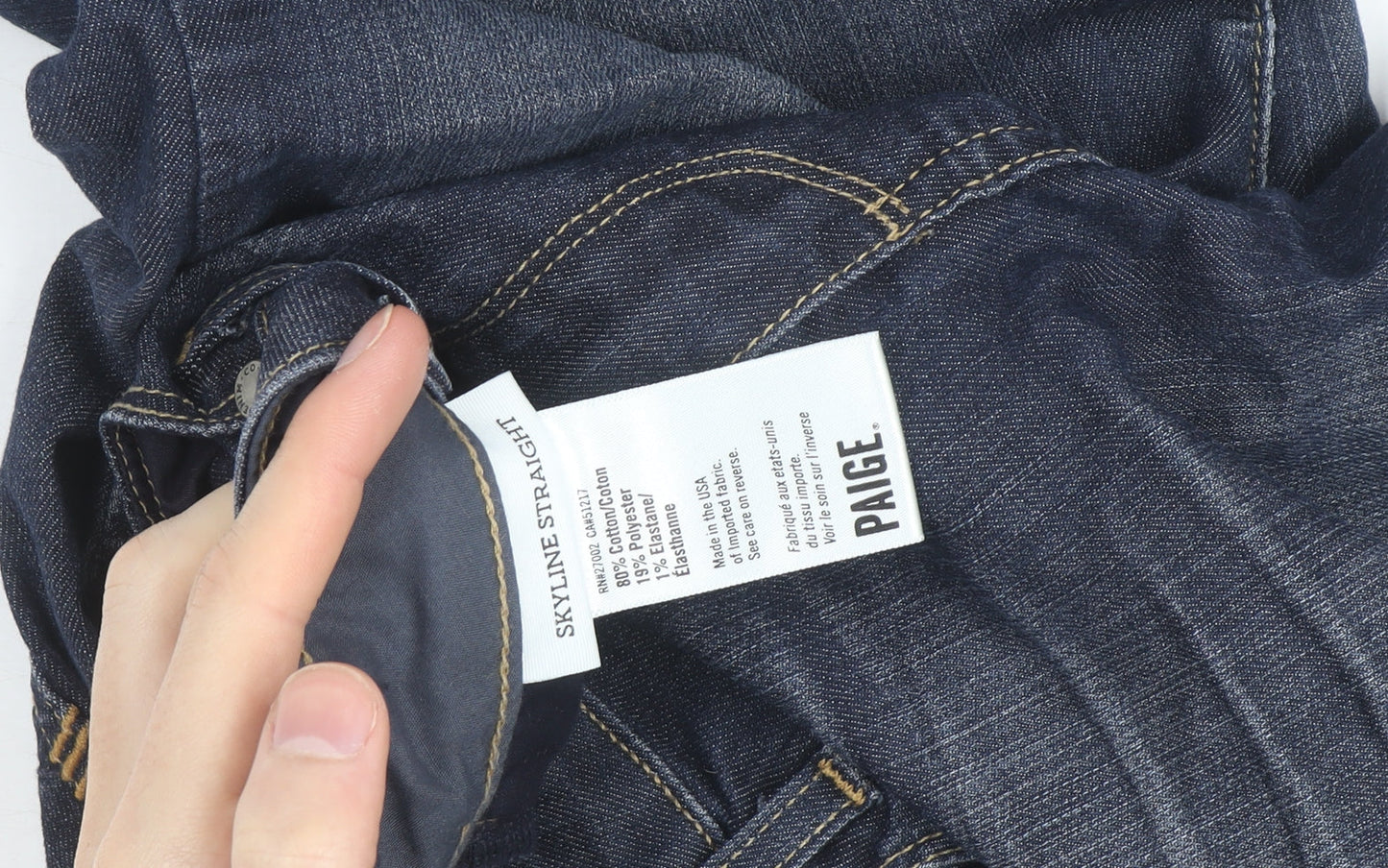 Paige Women's Blue Skyline Straight Jeans Size 30 Regular Fit