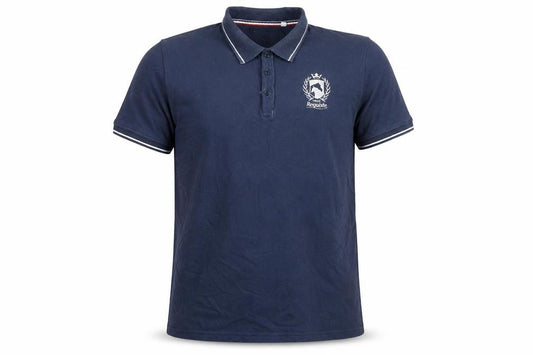 Requisite Men's Blue Cotton Equestrian Polo Shirt XL