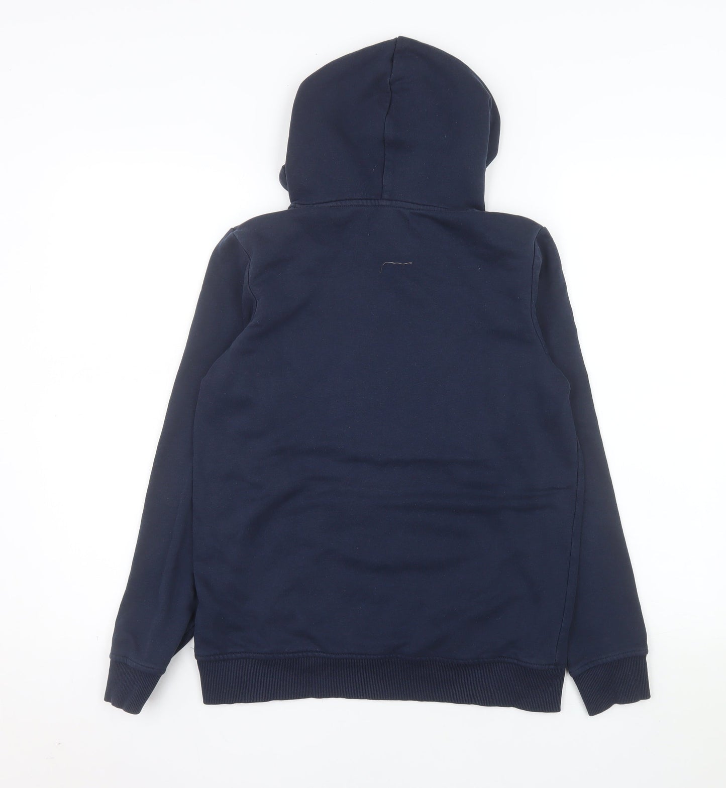 Jack & Jones Boys Blue Pullover Hoodie Size 164 Graphic Print Logo Sweatshirt