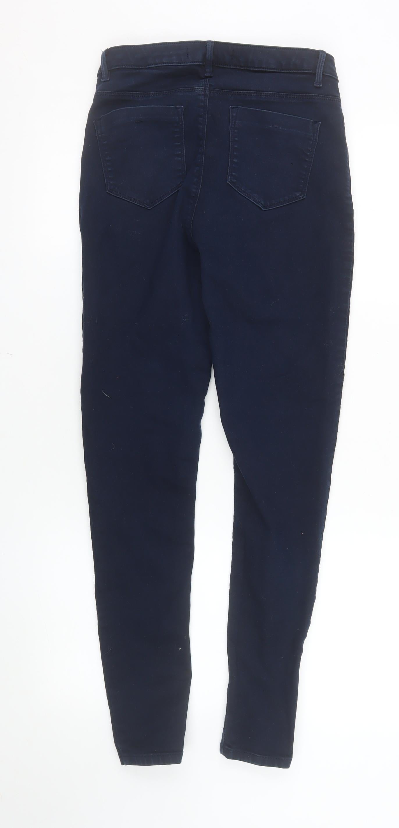 Dunnes Stores Women’s Blue Skinny Jeans Size 10 Mid Rise Stretch Denim