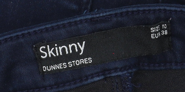 Dunnes Stores Women’s Blue Skinny Jeans Size 10 Mid Rise Stretch Denim