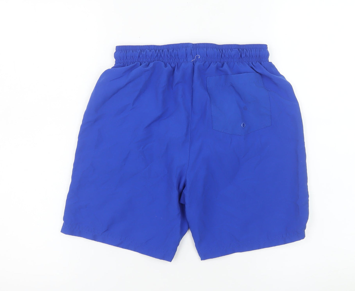 F&F Boys Blue Athletic Swim Shorts 11-12 Years Quick Dry Polyester
