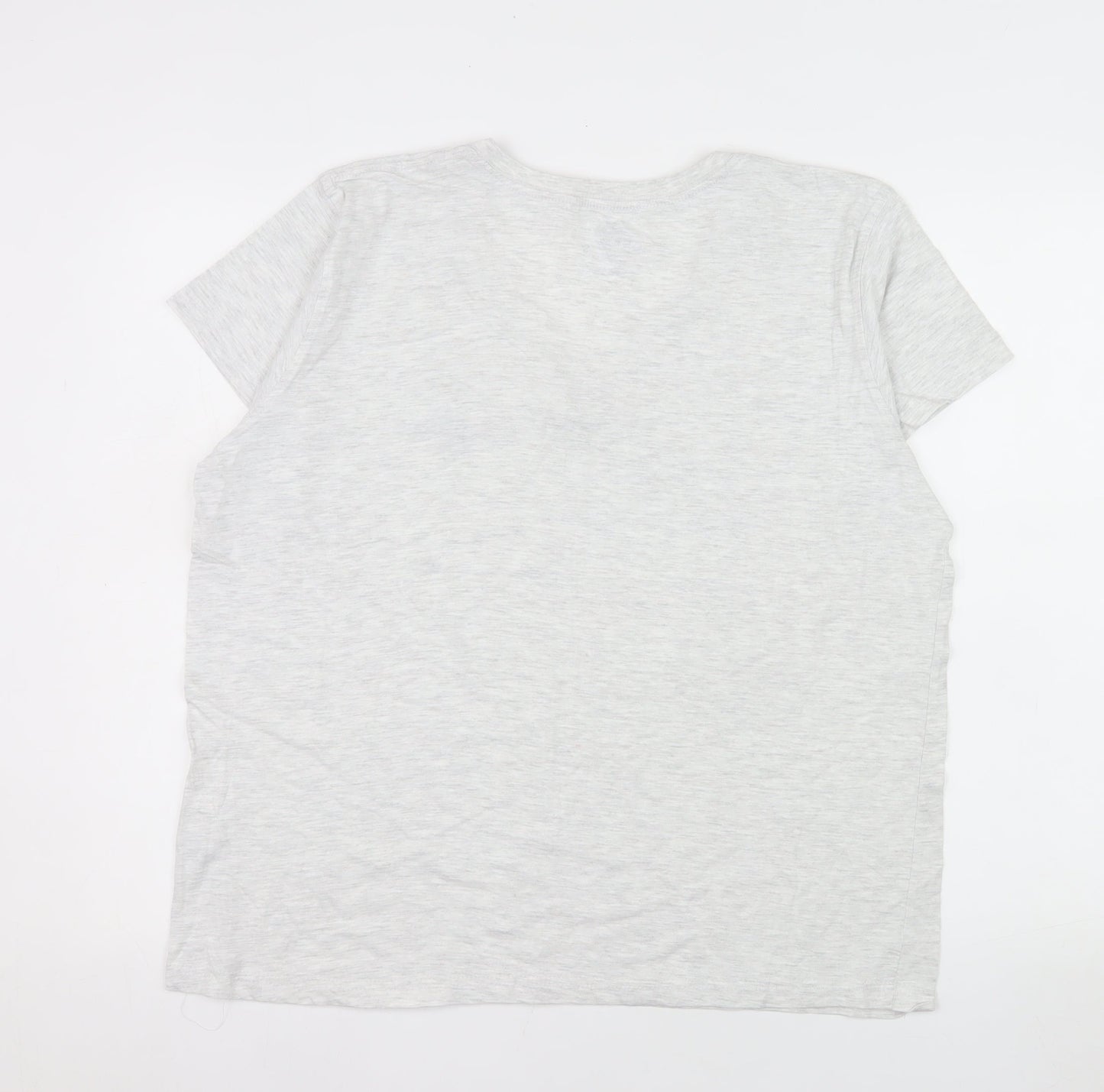 Cuffy's Women's Grey Relaxed Fit V-Neck Cape Cod Cotton T-Shirt Size L