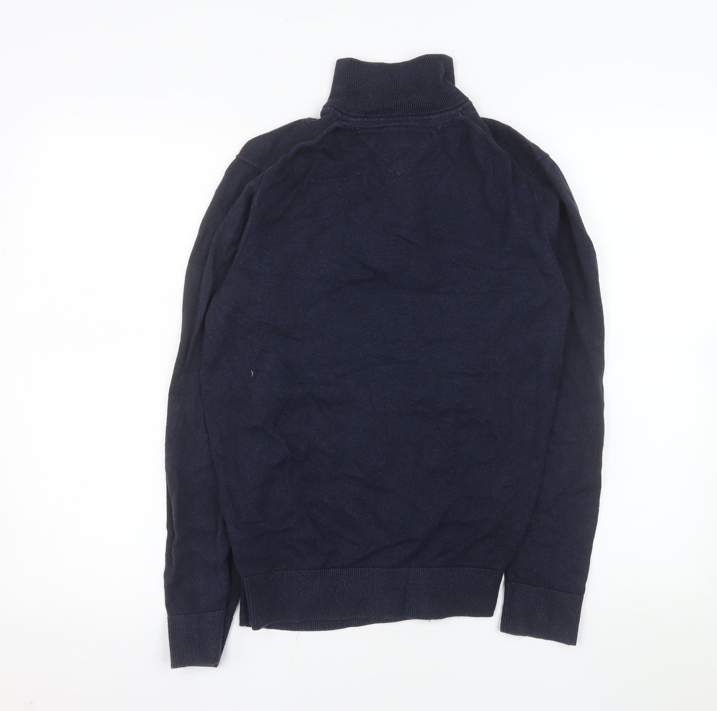 Tommy Hilfiger Men’s Blue 1/2 Zip Cotton Knit Sweatshirt S