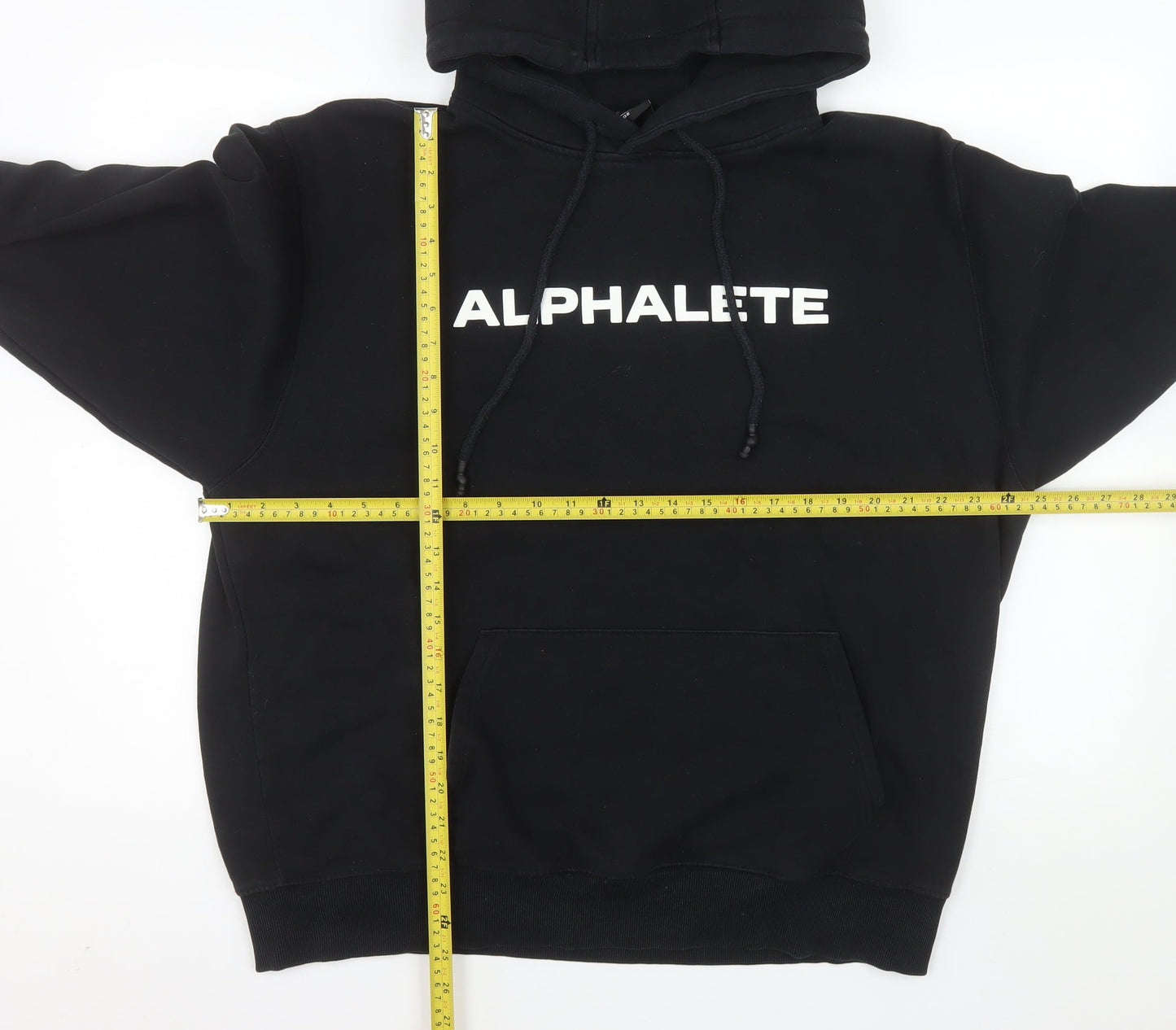Alphalete Men's Black Pullover Hoodie L Gym Training Fleece