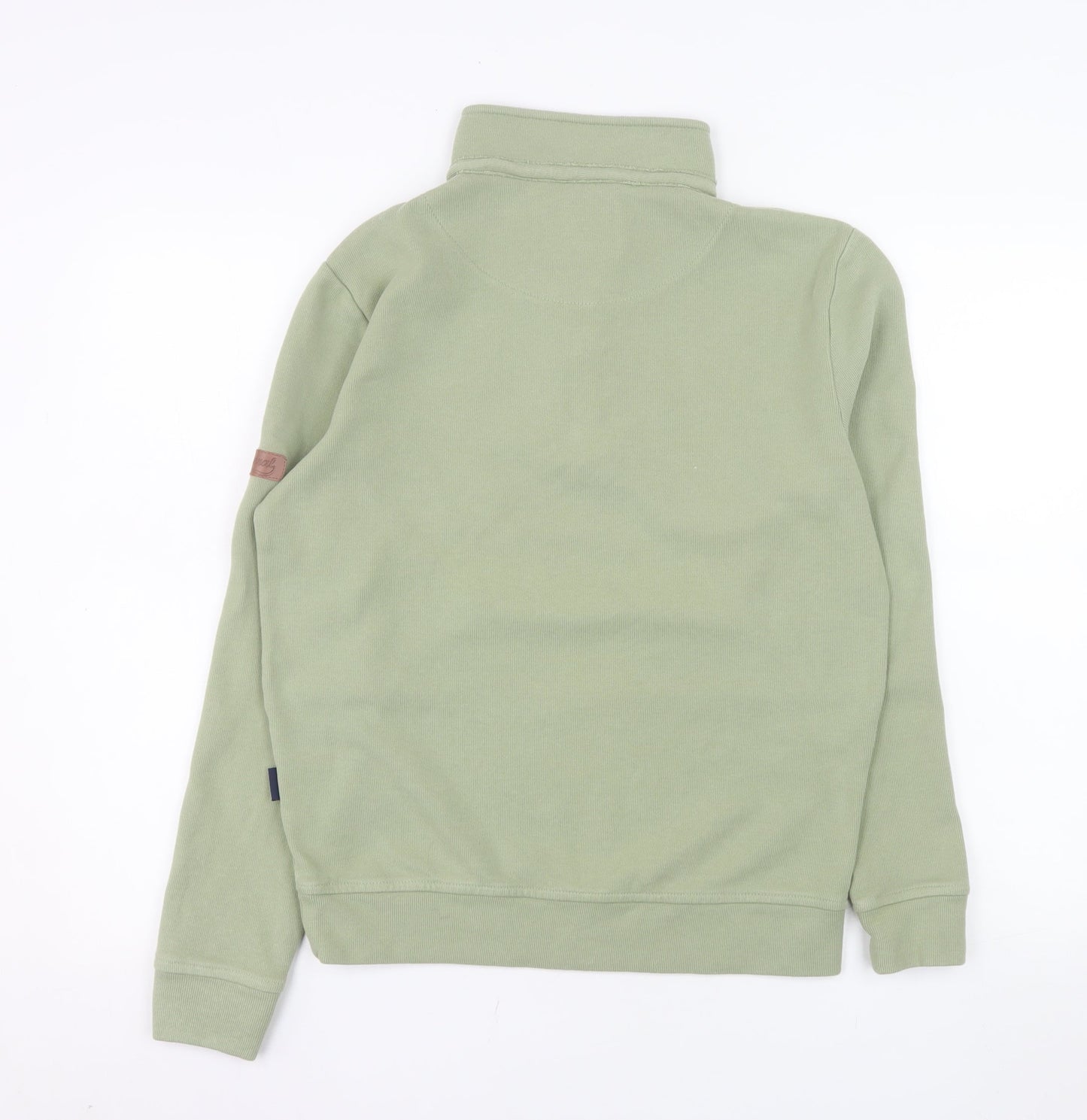 Mineral Men's Green 1/4 Zip High Neck Sweatshirt Size M