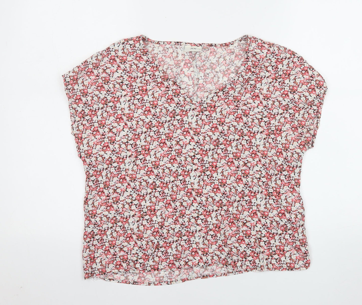 JDY Womens Floral Multicoloured Viscose Blouse Size 14