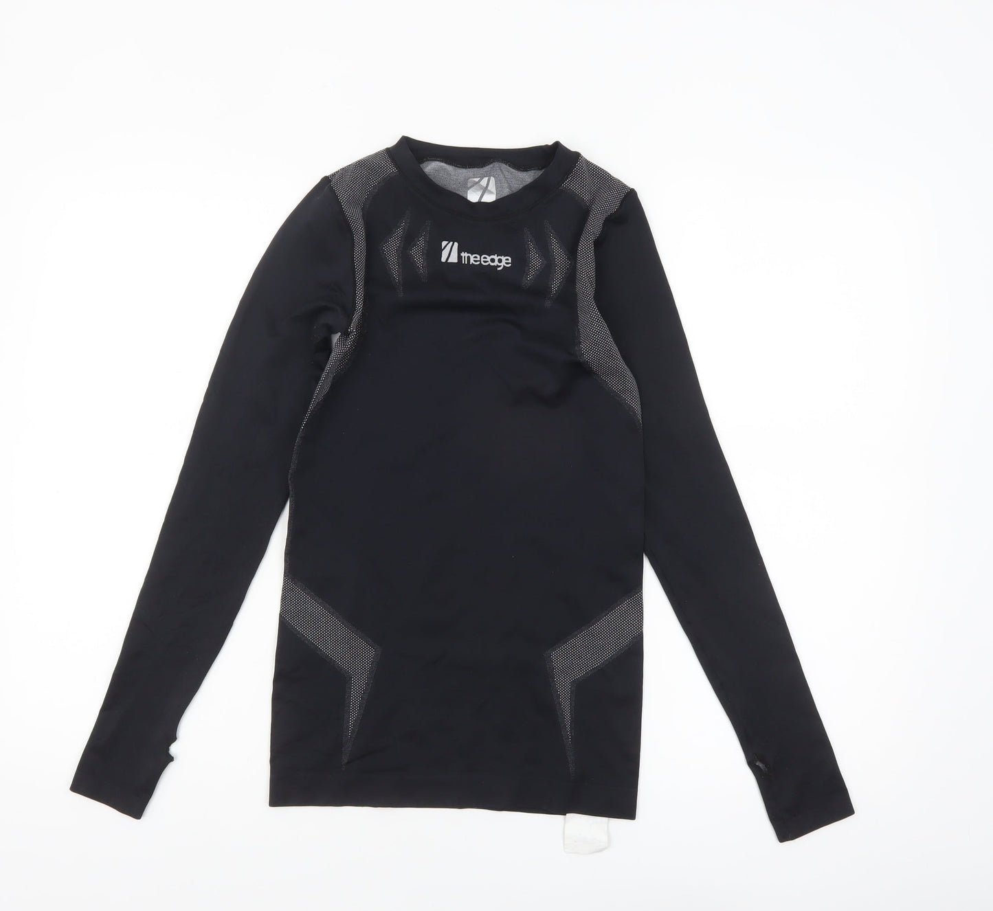 The Edge Womens Black XS Long Sleeve Compression Top