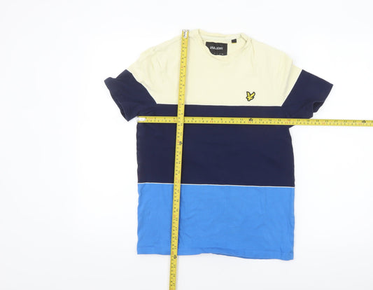 Lyle & Scott Men's Multicoloured Crew Neck Cotton T-Shirt Size S