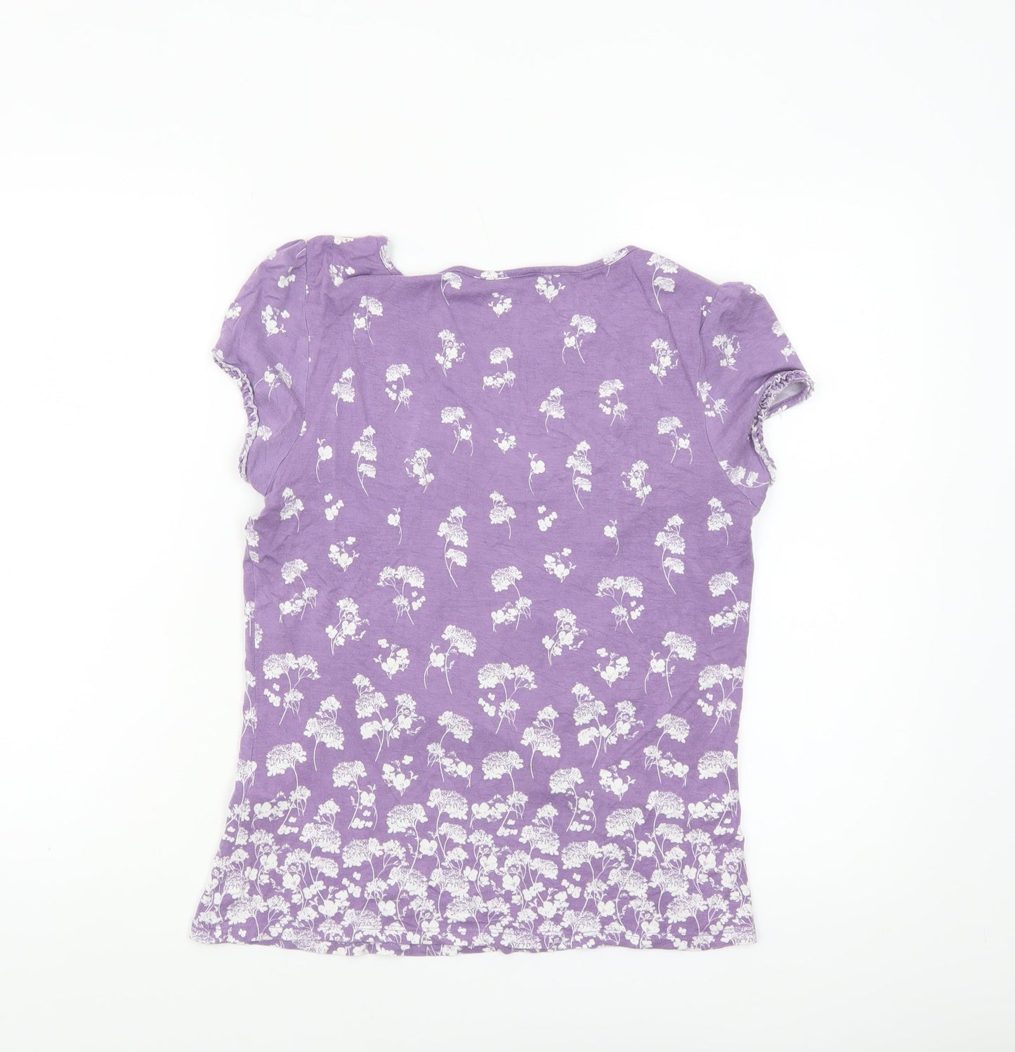 Rocha John Rocha Women's Purple Floral Tunic Blouse Size 12