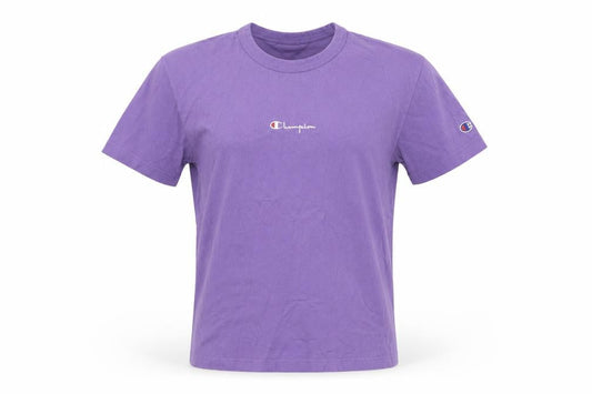 Champion Womens Purple Small Basic Cotton T-Shirt