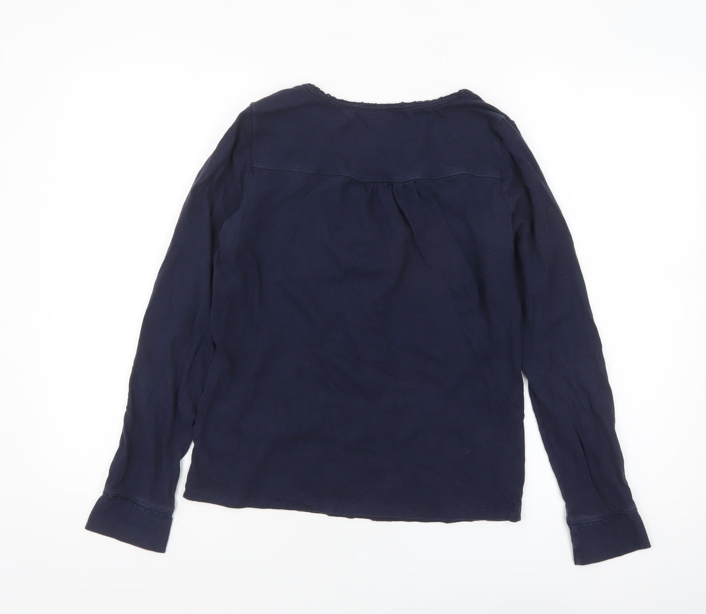 FatFace Women Blue Long Sleeve Tunic Blouse Size 10
