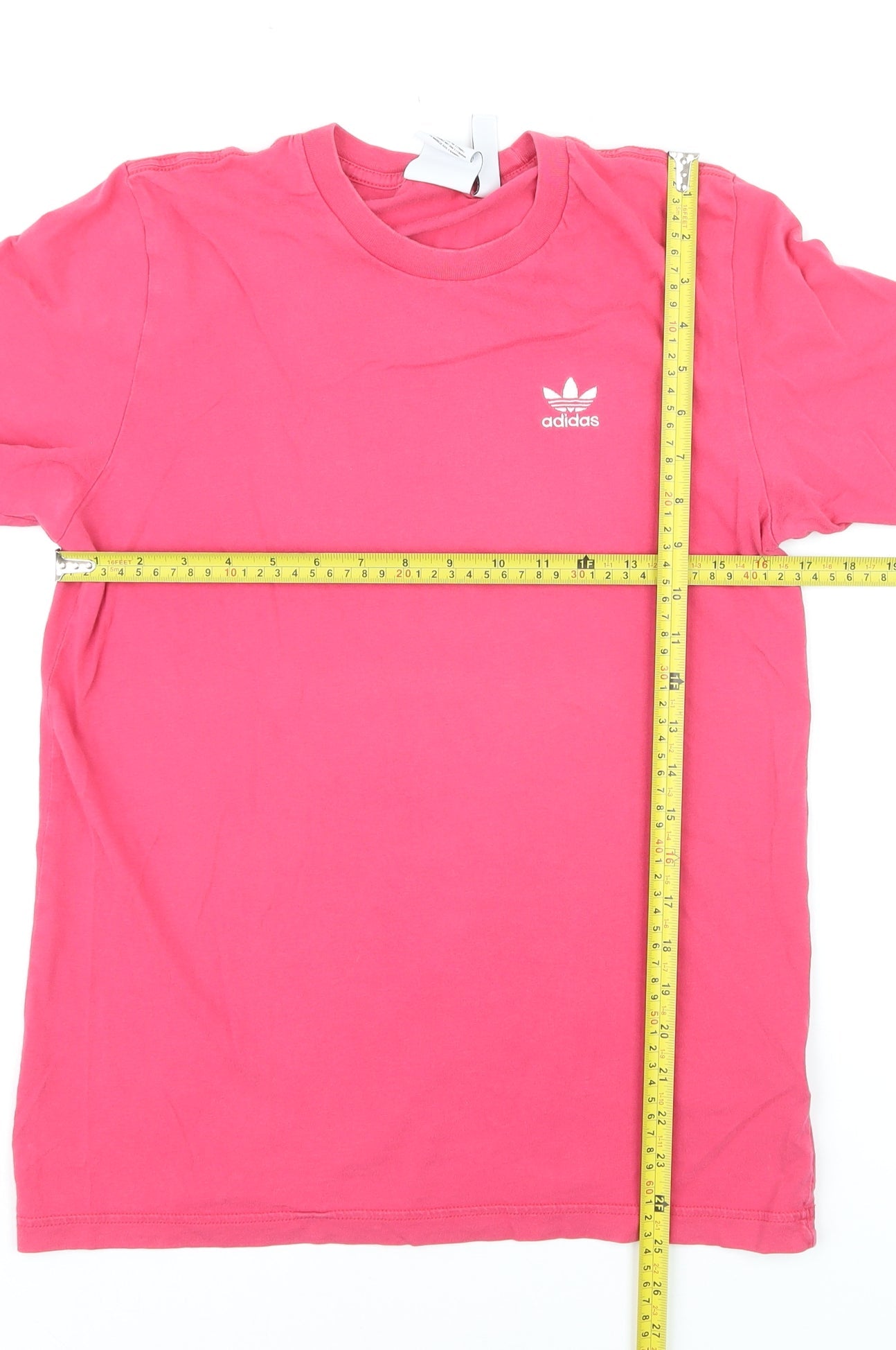 Adidas Women's Pink XS Basic Cotton Short Sleeve T-Shirt