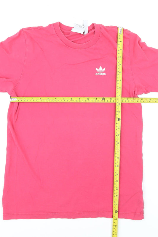 Adidas Women's Pink XS Basic Cotton Short Sleeve T-Shirt