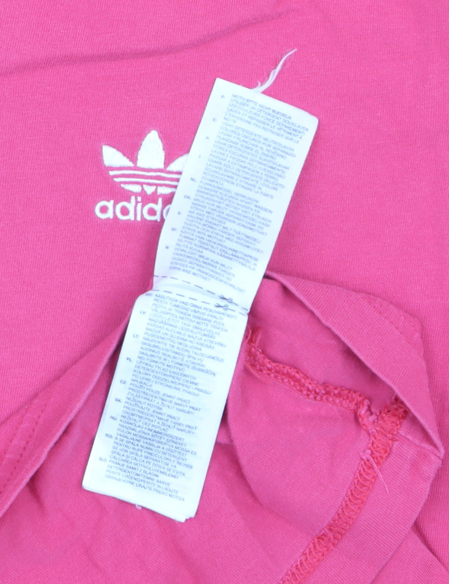 Adidas Women's Pink XS Basic Cotton Short Sleeve T-Shirt