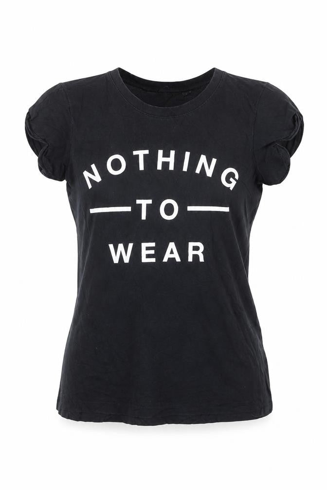 New Look Women's Black 'Nothing to Wear' T-Shirt Size 10