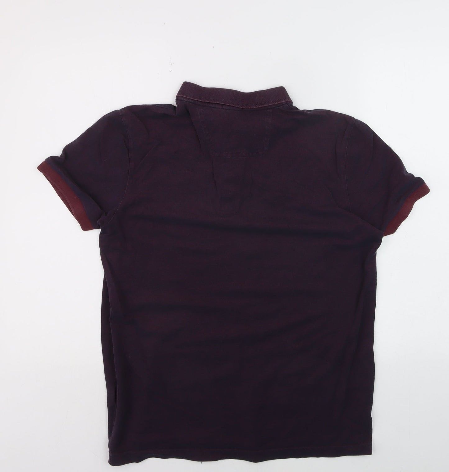 Hugo Boss Men's Purple Regular Fit Luxury Cotton Polo Shirt L