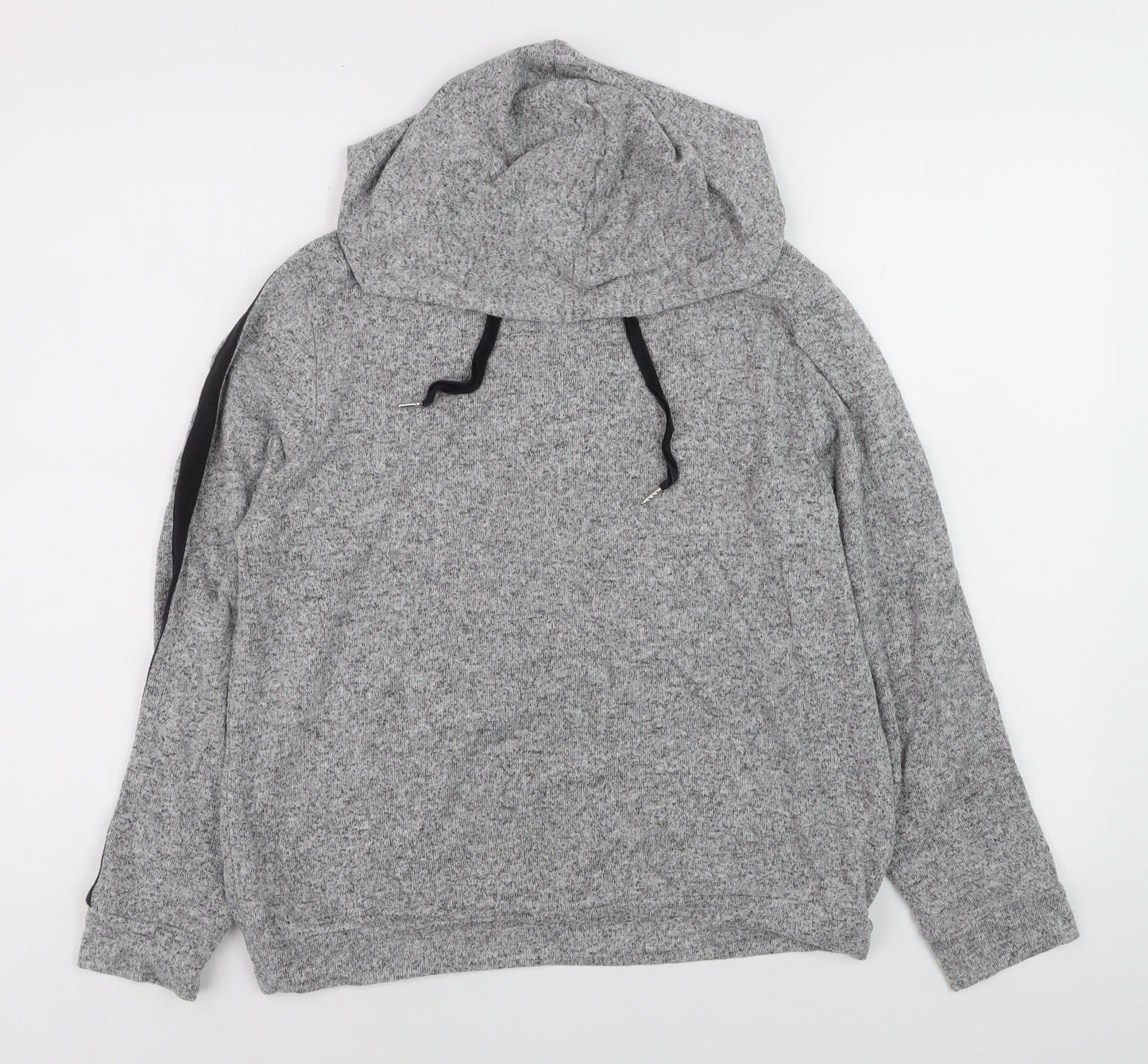 Marks and Spencer Men's Grey Knit Pullover Hoodie Size S
