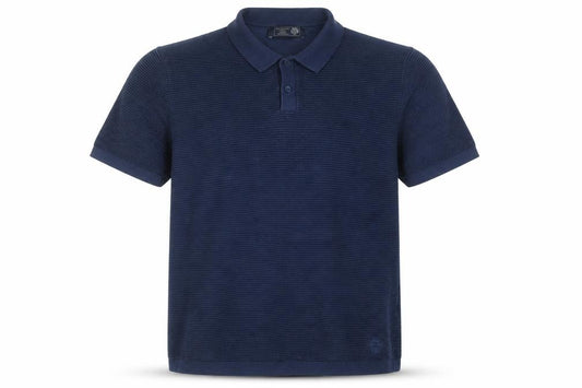 Paul Costelloe Men's Blue Cotton Knit Polo Shirt Size L
