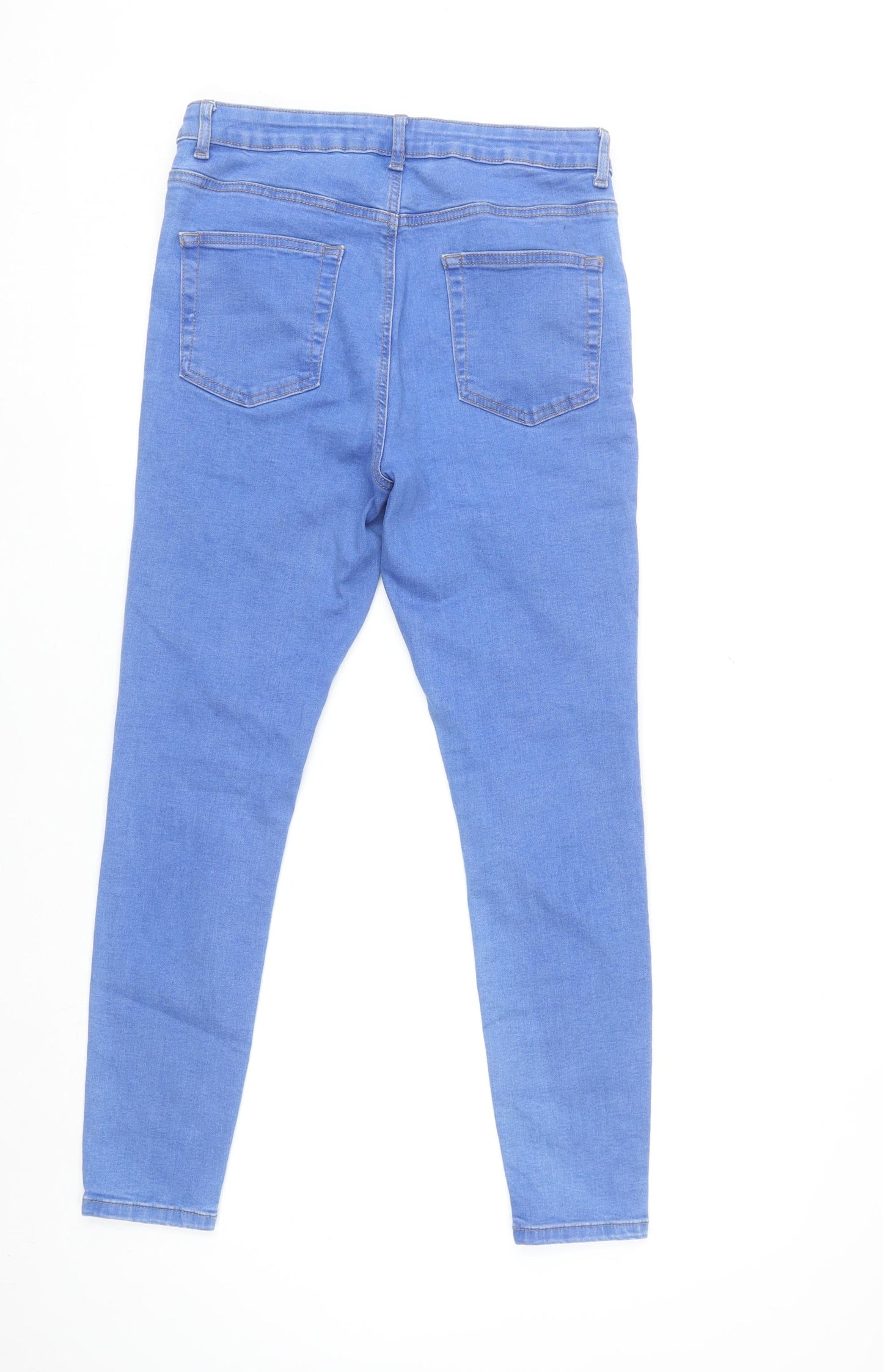 Primark Women Blue Skinny Stretch Denim Jeans Size 14