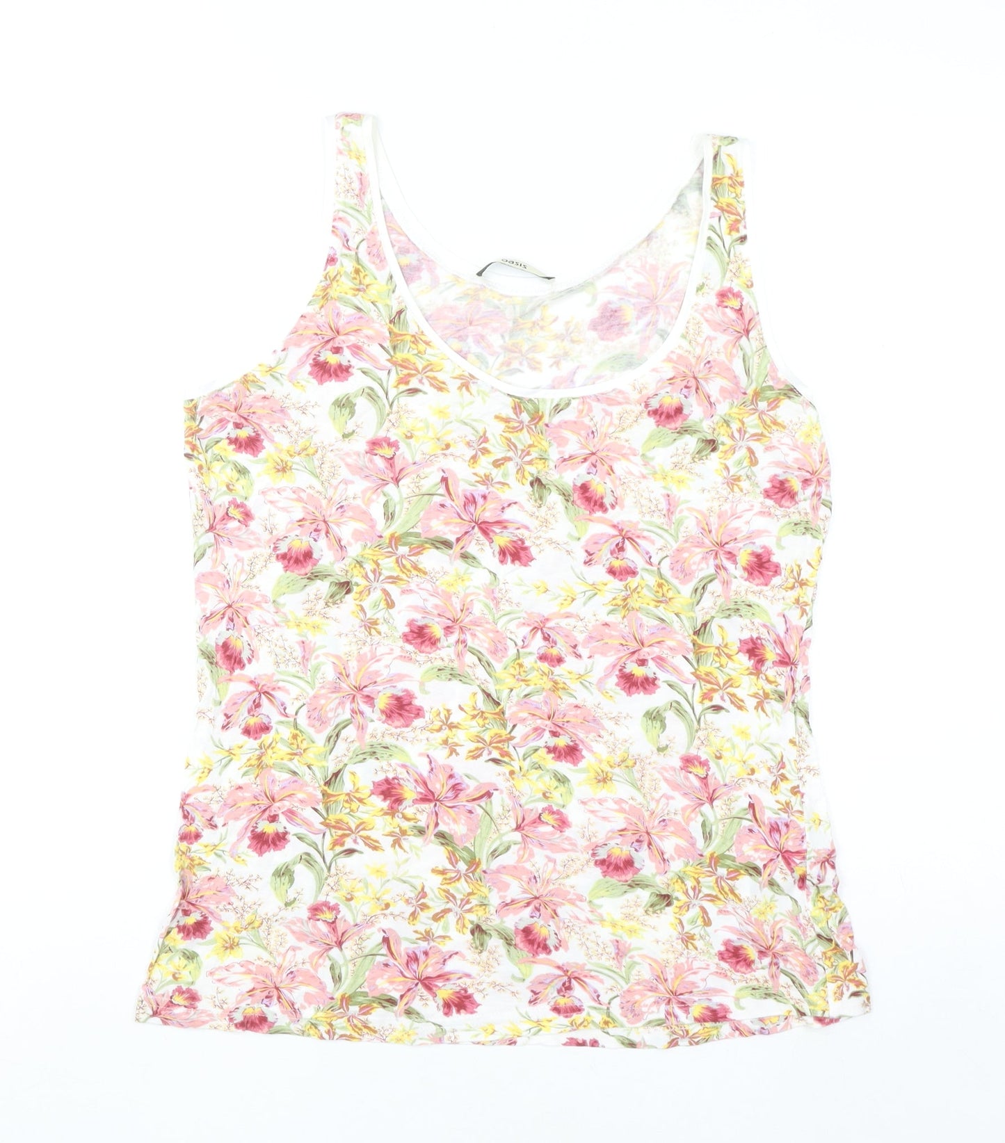 Oasis Womens Multicoloured Floral Viscose Camisole Tank Top M