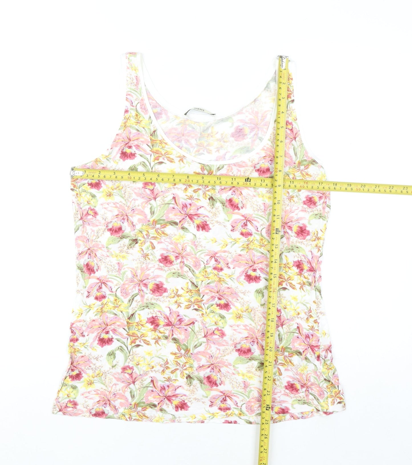 Oasis Womens Multicoloured Floral Viscose Camisole Tank Top M